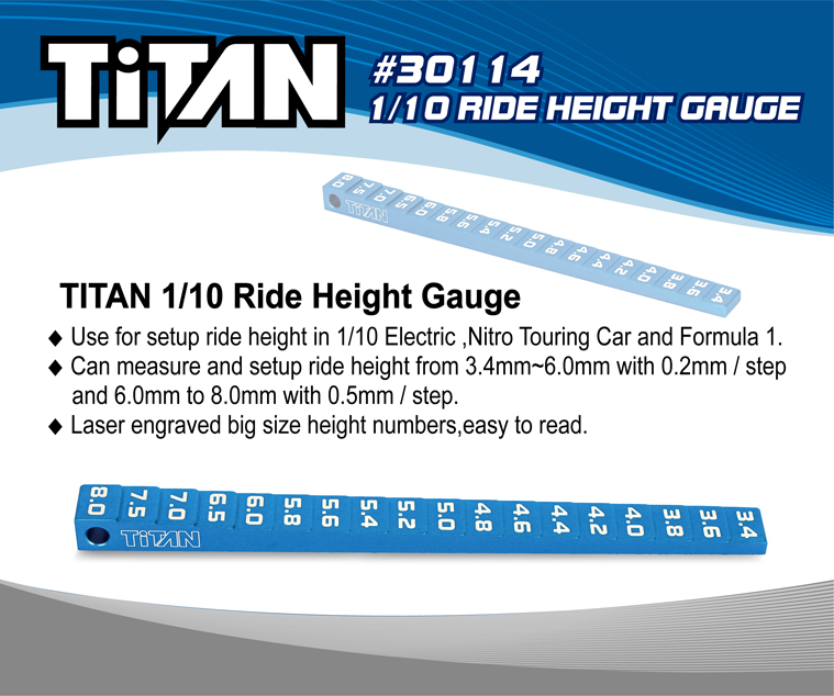 30114 1/10 Ride height gauge