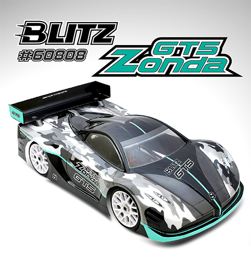 60808-10 GT5 Zonda 1/8th On-Road GT Body-Shell