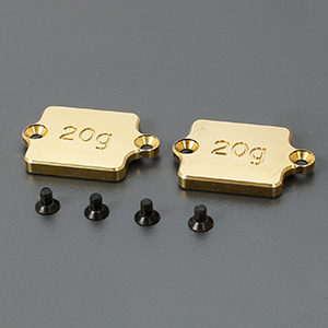 R803030  Chassis Weight-Brass 20g (2)