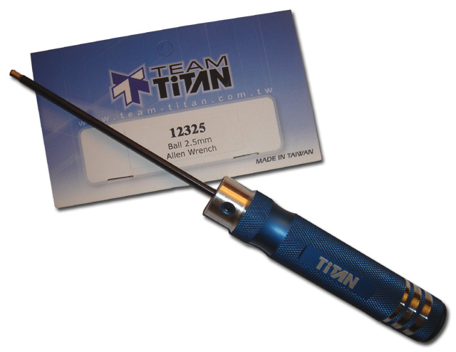 12325 Cles Allen 2,5mm a rotule sur manche bleu Titan